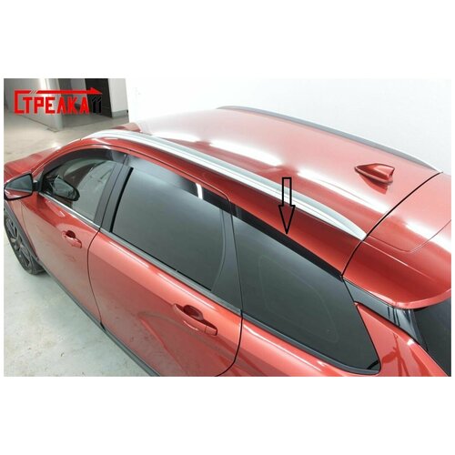 Дефлектор окон 2D, Lada VESTA CROSS (I) 2017-2022 2шт. (декор) задний