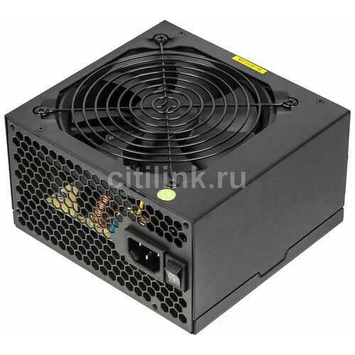 Блок питания Accord ATX 450W / ACC-450W-80BR стандарт эффективности 80+ bronze, основной разъем питания 24+4+4pin, диаметр вентилятора 120mm, разъемы 6xSATA RTL (405085)