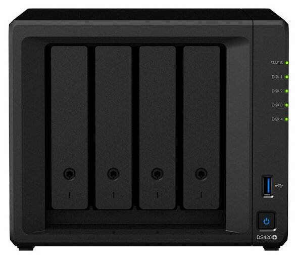   Synology DiskStation DS420+ (4x3.5/2.5Bay, J4025 2900MHz, 2048Mb, 1GbE LANx2) (DS420+)