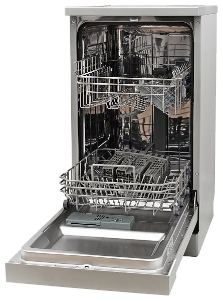 Посудомоечная машина LERAN FDW 44-1063, узкая, серебристая - фото №4