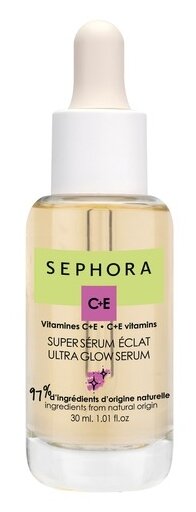 Sephora C+E Ultra Glow Serum Сыворотка для супер сияния кожи лица, 30 мл