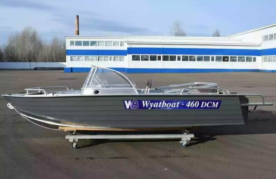 Моторная лодка Wyatboat-460 DCM/ Алюминиевый катер/ Лодки Wyatboat