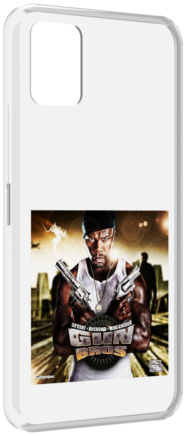 Чехол MyPads 50 Cent - Gun Bros для Umidigi Power 5 задняя-панель-накладка-бампер