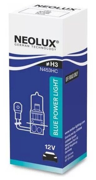 Лампа Neolux Галогеновая H3 Pk22s 80w Neolux арт. N453HC