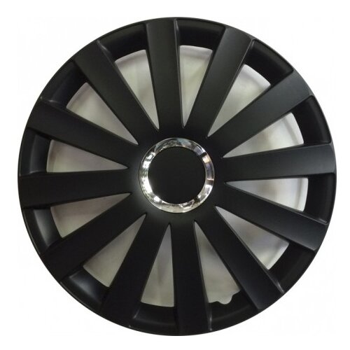 Колпак колеса R-15 декор спайдер про черный комплект