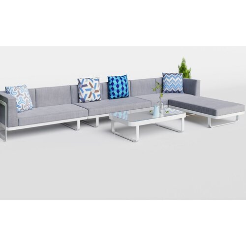 Лаунж зона Gardenini HACIENDA Серый незаполненный диван в японском стиле квадратный чехол для дивана уютный диван пуф татами мебель для гостиной