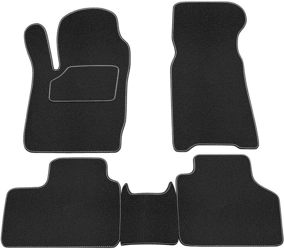 Коврик салонный ворс с резиновой подложкой (черный) для LADA Niva Travel/Chevrolet Niva (2123)