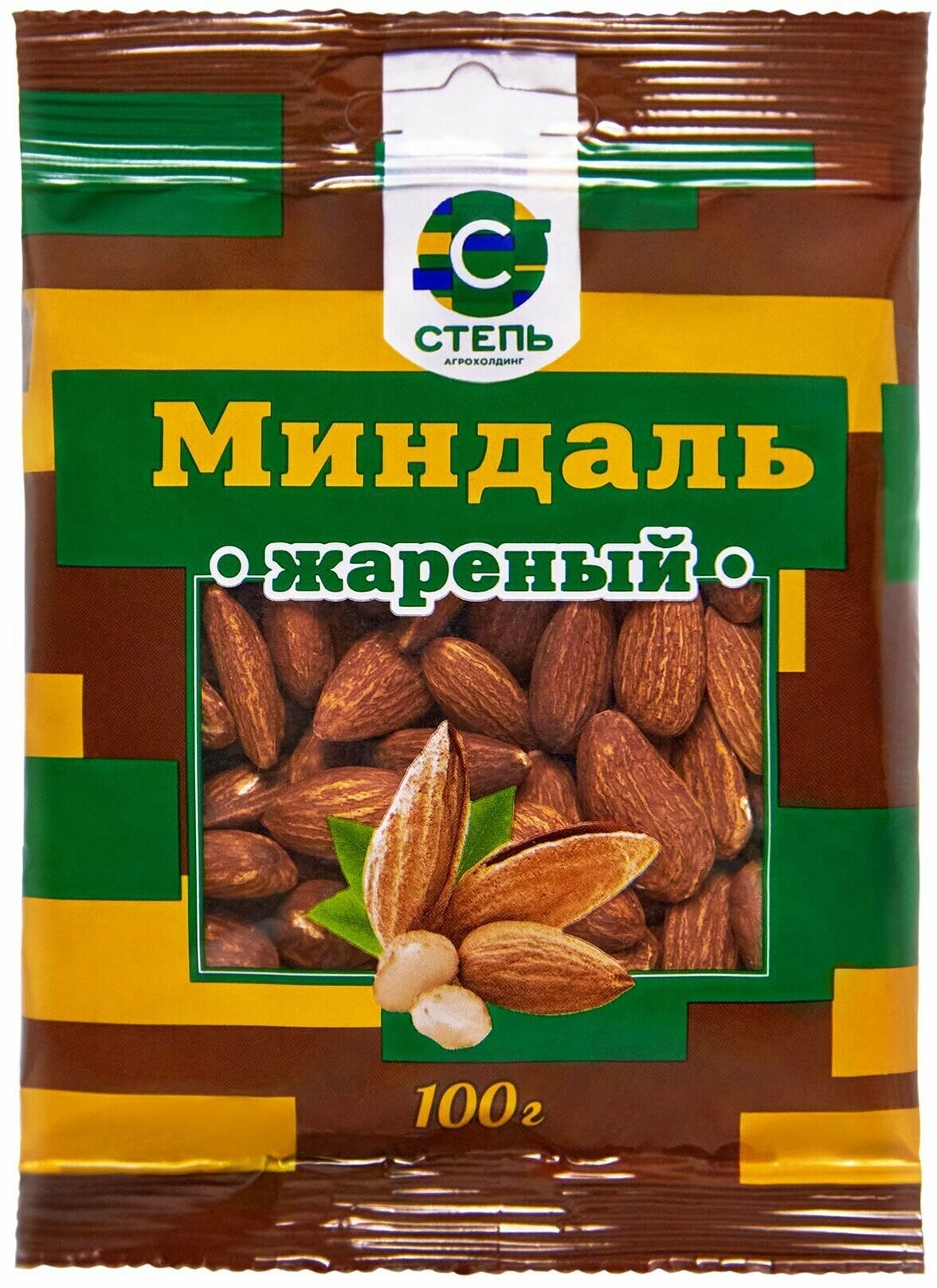 Миндаль Агрохолдинг степь жареный, 100 г, 4 шт