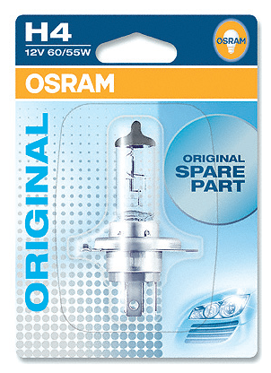 Лампа автомобильная галогенная Osram Original line 64193-01B H4 60/55W 1 шт.