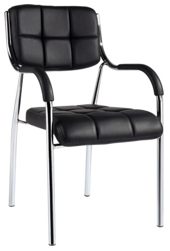 Стул BN-TQ-Стул Echair-805 VP кожзам черный, хром