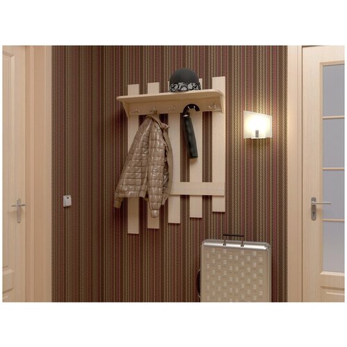 Вешалка настенная, В-4, крафт золотой, Династия, 06.005, 80х120х25 см, для прихожей