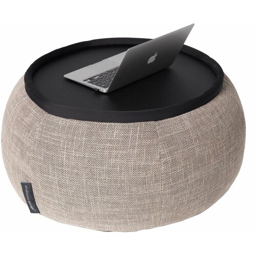 Бескаркасный журнальный столик пуф Ambient Lounge - Versa Table - Eco Weave (бежевый)