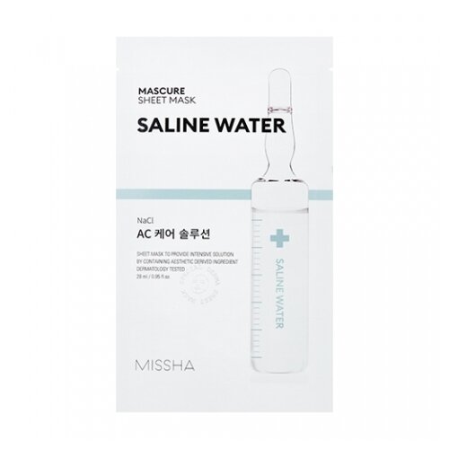 Missha AC Care Solution Sheet Mask маска для чувствительной кожи, 28 мл