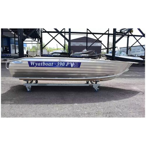 Алюминиевая моторная лодка Wyatboat-390Р с увеличенной высотой борта