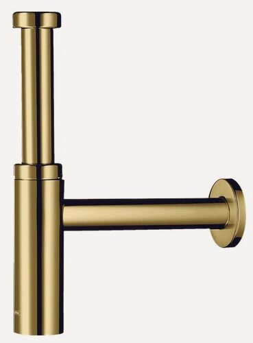 Изображение товара Сифон дизайнерский для раковины Hansgrohe Flowstar S золотой (52105990)