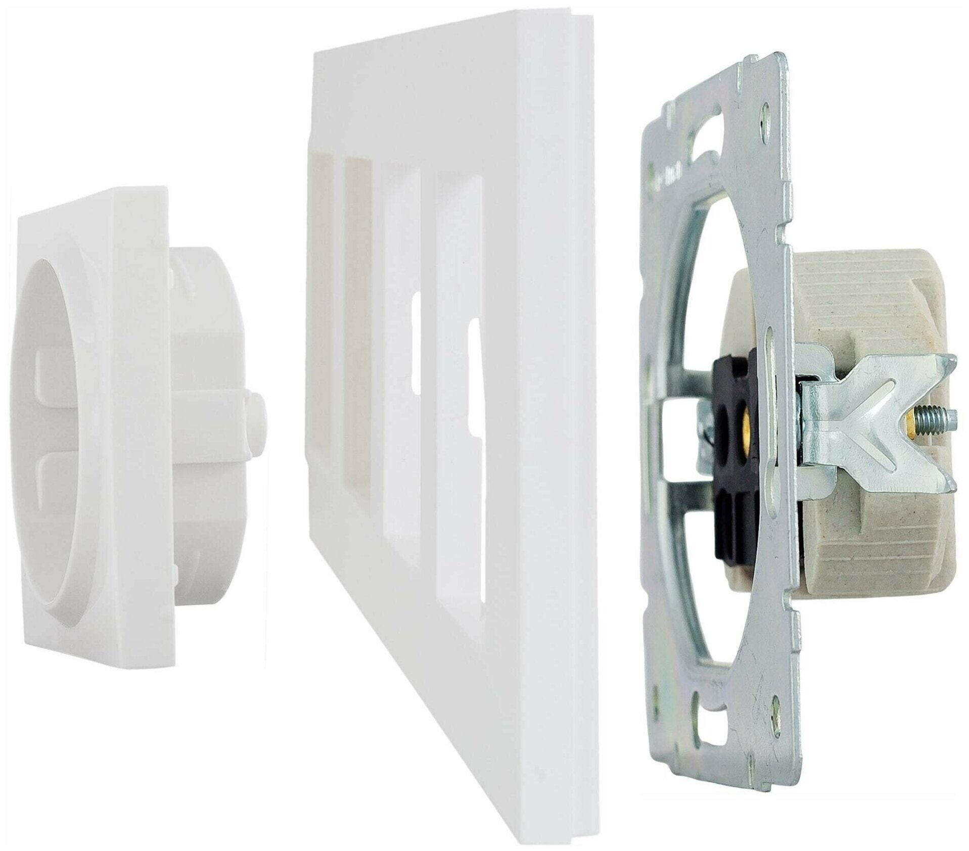 Рамка для розеток и выключателей Legrand Structura 4 поста, цвет белый - фотография № 5