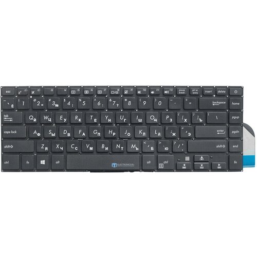 клавиатура keyboard для ноутбука asus vivobook 15 x505ba x505 x505bp черная Клавиатура для ноутбука Asus X505BA, X505, X505BP черная, без рамки