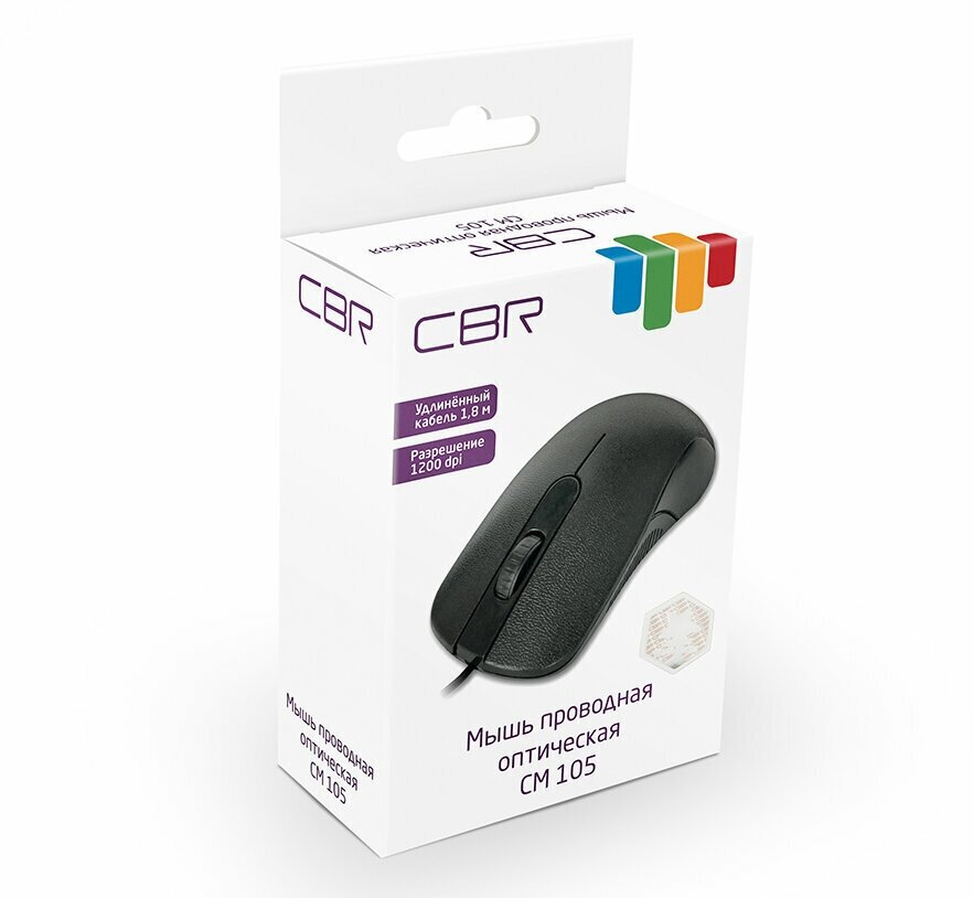 Мышь CBR CM 105 Black USB - фото №7