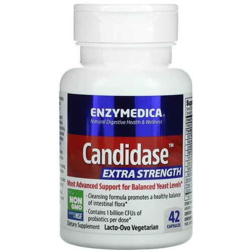 Капсулы Enzymedica Candidase Extra strength, 45 г, 42 шт.