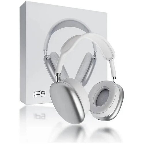 Наушники беспроводные P9 White Bluetooth микрофон microSD разъем 35 мм 155300₽