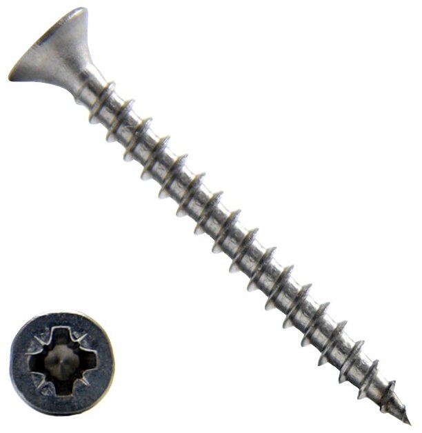 фото Саморез универсальный 5,0х60мм нерж сталь А2 4шт