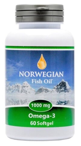 Norwegian Fish Oil Омега-3 капс. 1000 мг №60