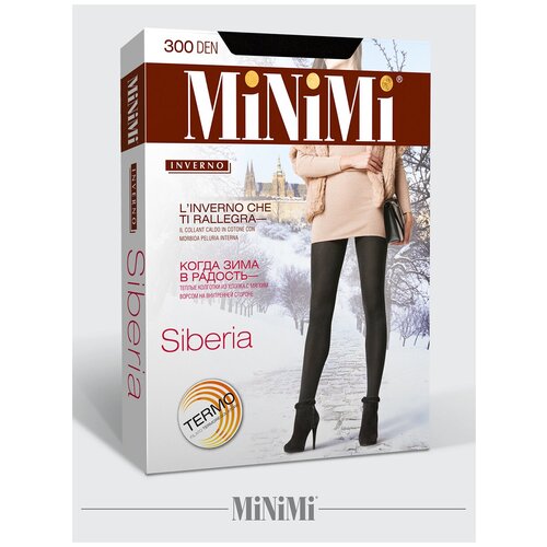 Колготки MiNiMi, 300 den, размер XXL, черный