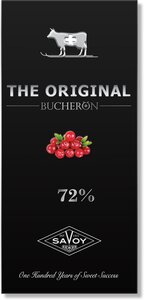 Шоколад горький BUCHERON THE ORIGINAL с кусочками клюквы 90г