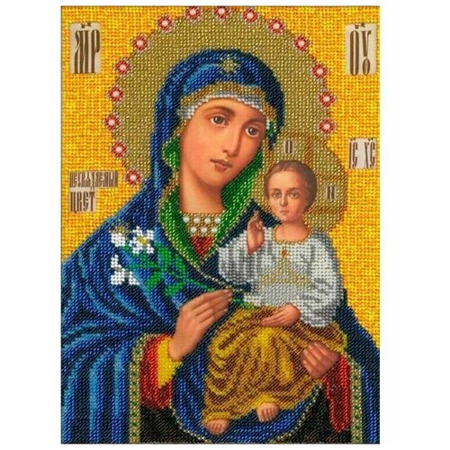 Набор для вышивания бисером Вышиваем бисером Богородица Неувядаемый цвет схема для вышивания бисером молитва о детях к пресвятой богородице 25 5x54 5 см