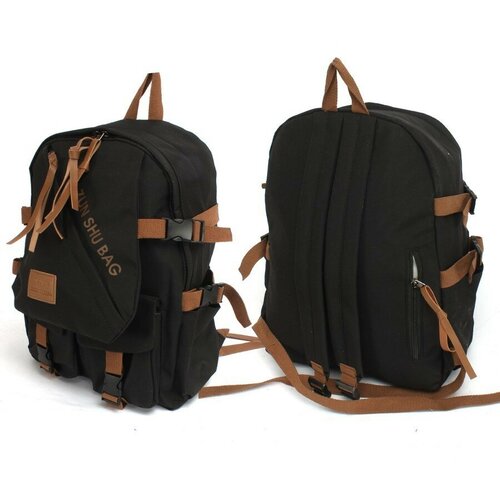 фото Рюкзак городской молодежный, модель sb-n9086, одно отделение, 3 внешних кармана, 1 внутренний карман, цвет черный китай