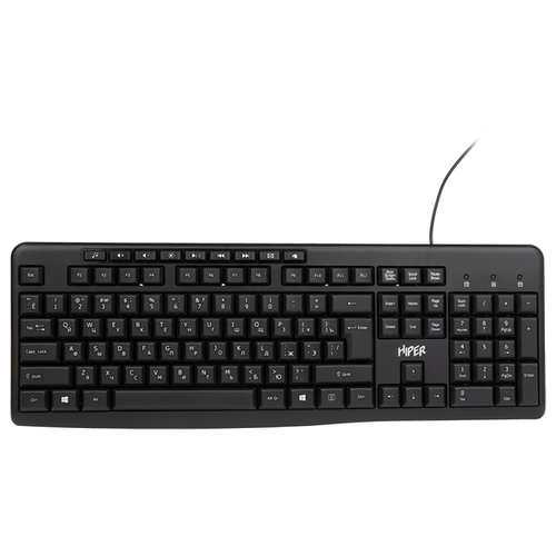 Клавиатура HIPER WIRED KEYBOARD OK-2200 BLACK (OK-2200)