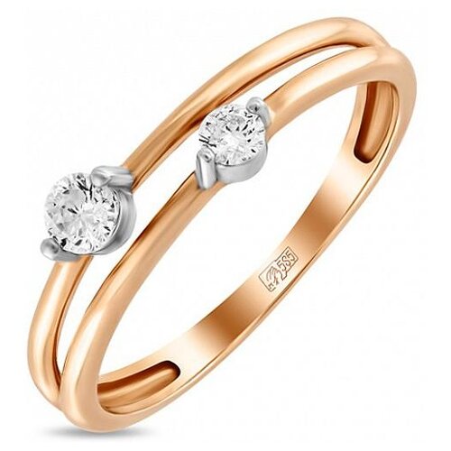 Кольца Лукас-Голд Золотое кольцо с бриллиантами