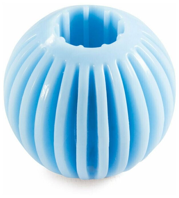 Triol Игрушка PUPPY для щенков из термопластика резины "Мяч", голубой, d55мм, 4 шт.