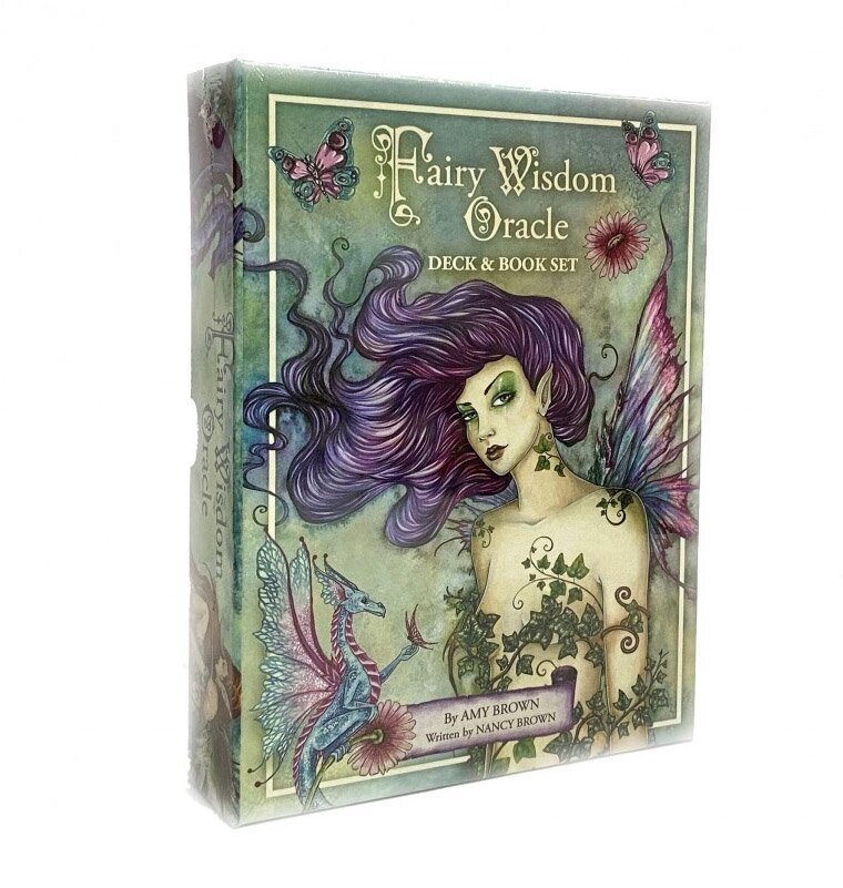 Карты Таро "Fairy Wisdom Oracle Deck and Book Set" Us Games / Оракул Мудрость Феи и Набор Книг