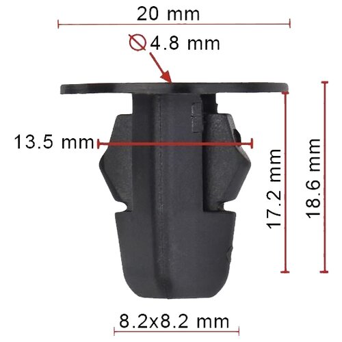 Клипса крепежная Avers 10 шт. 9018906013-10 16070438