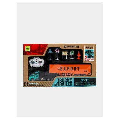 Грузовой автомобиль р/у, 1:48 с аккумулятором / Фура на радиоуправлении / Грузовик на радиоуправлении