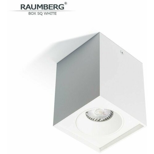 Накладной неповоротный потолочный светильник RAUMBERG BOX SQ wh