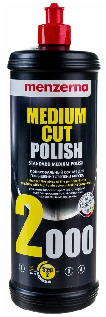 Menzerna Medium Cut Polish 2000 1L PO91L полировальная паста 1л 22106.261.870