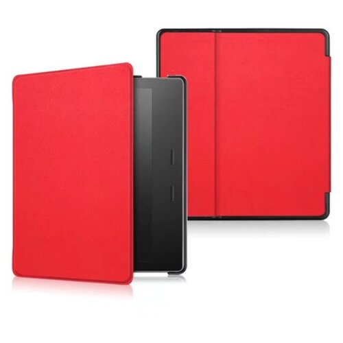 фото Чехол-обложка mypads для amazon kindle oasis из качественной эко-кожи с функцией включения-выключения и возможностью быстрого снятия красный