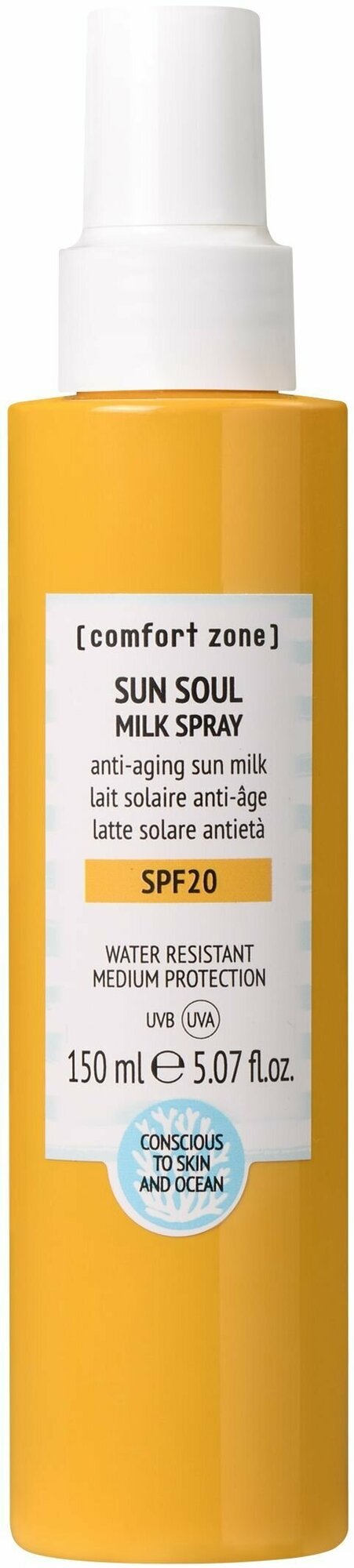 COMFORT ZONE Солнцезащитное молочко Sun Soul Milk Spray SPF20