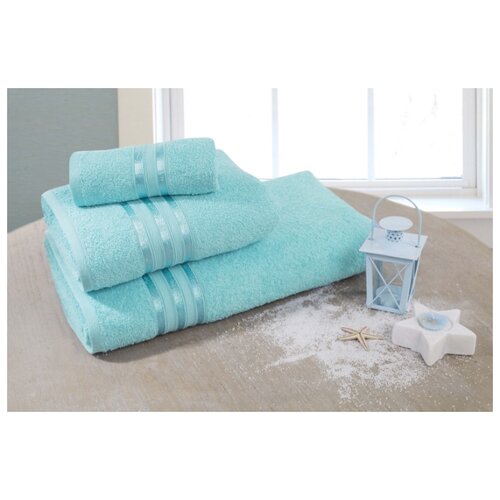 фото Доми полотенце банное harmonika цвет: бирюзовый 70х130 см dome