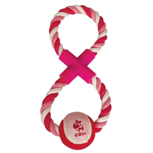 фото Игрушка для собак triol "веревка-восьмёрка, мяч", 295мм