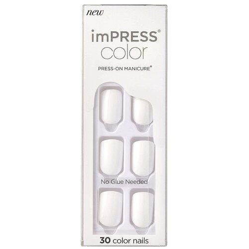 Kiss Твердый лак Импресс Маникюр Однотонный Нежно-лиловый, длина короткая Impress Manicure Color KIMC007C