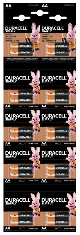 Батарейка Duracell Simply AA