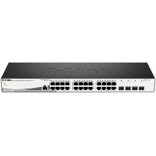 Коммутатор D-link DGS-1210-28/ME/A2B Gigabit Smart Switch with 24 10/100/1000Base-T ports and 4 Gigabit MiniGBIC (SFP) ports