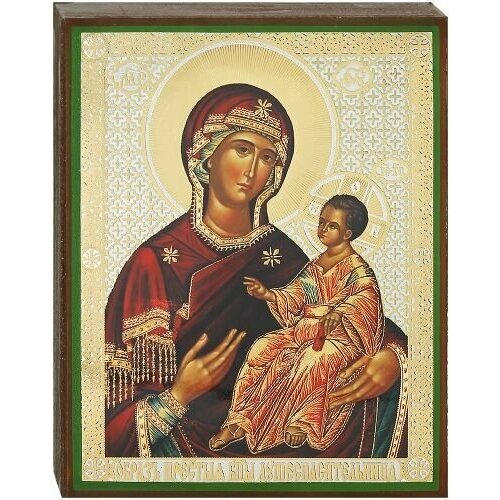 Икона Божией Матери Душеспасительница аналойная малая. подвеска богоматерь с младенцем