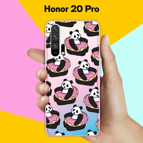 Силиконовый чехол на Honor 20 Pro Панды / для Хонор 20 Про силиконовый чехол панды на honor 20 pro