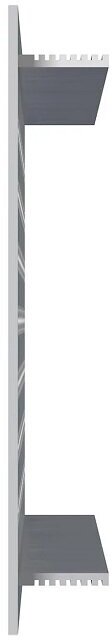 Решётка вентиляционная ERA 480х100 врезная алюминиевая, серебристый 4810DP Al silver - фотография № 4