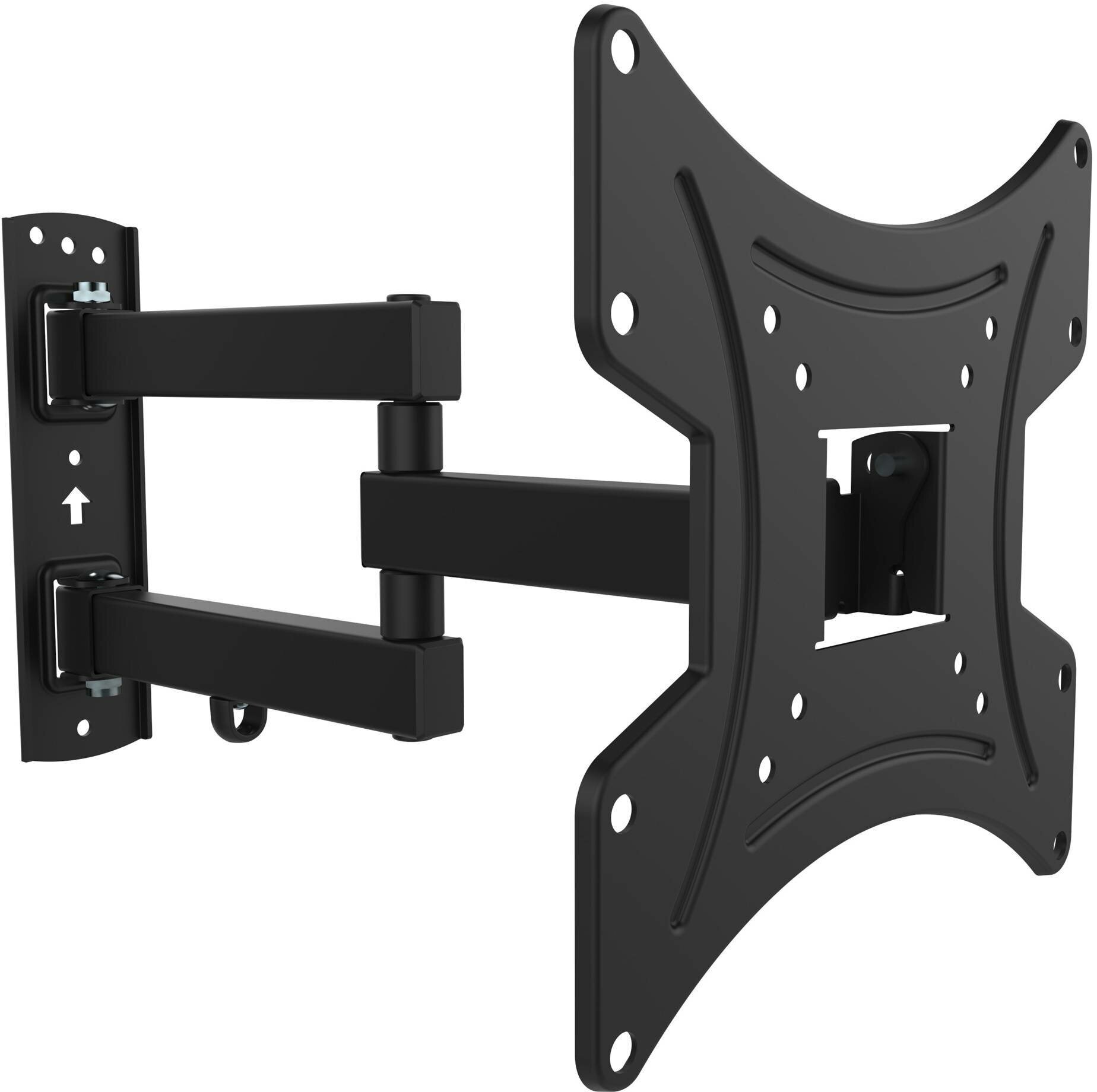 Кронштейн для телевизора Buro FL3S черный 20"-48" максимум 15кг настенный поворотно-выдвижной и наклонный