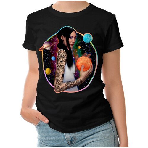 фото Футболка roly, размер s, черный